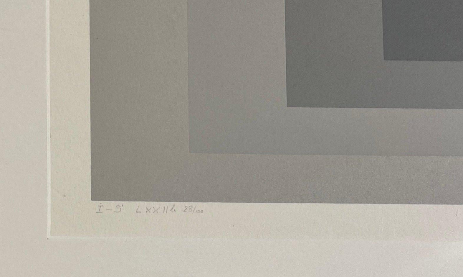 Josef Albers (1888-1976) - I-S LXXIIb - 1972 - Sérigraphie en vente 1