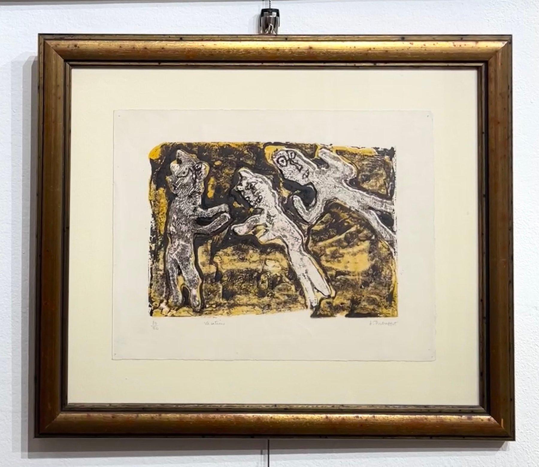 lithographie en couleurs sur papier Rives, éditée en 1953,
signée et datée au crayon par l'artiste dans le coin inférieur droit, numérotée 10/20
excellentes conditions
Taille de l'image : 17 x 25 cm
Taille du papier : 25 x 32,5 cm
Taille encadrée :