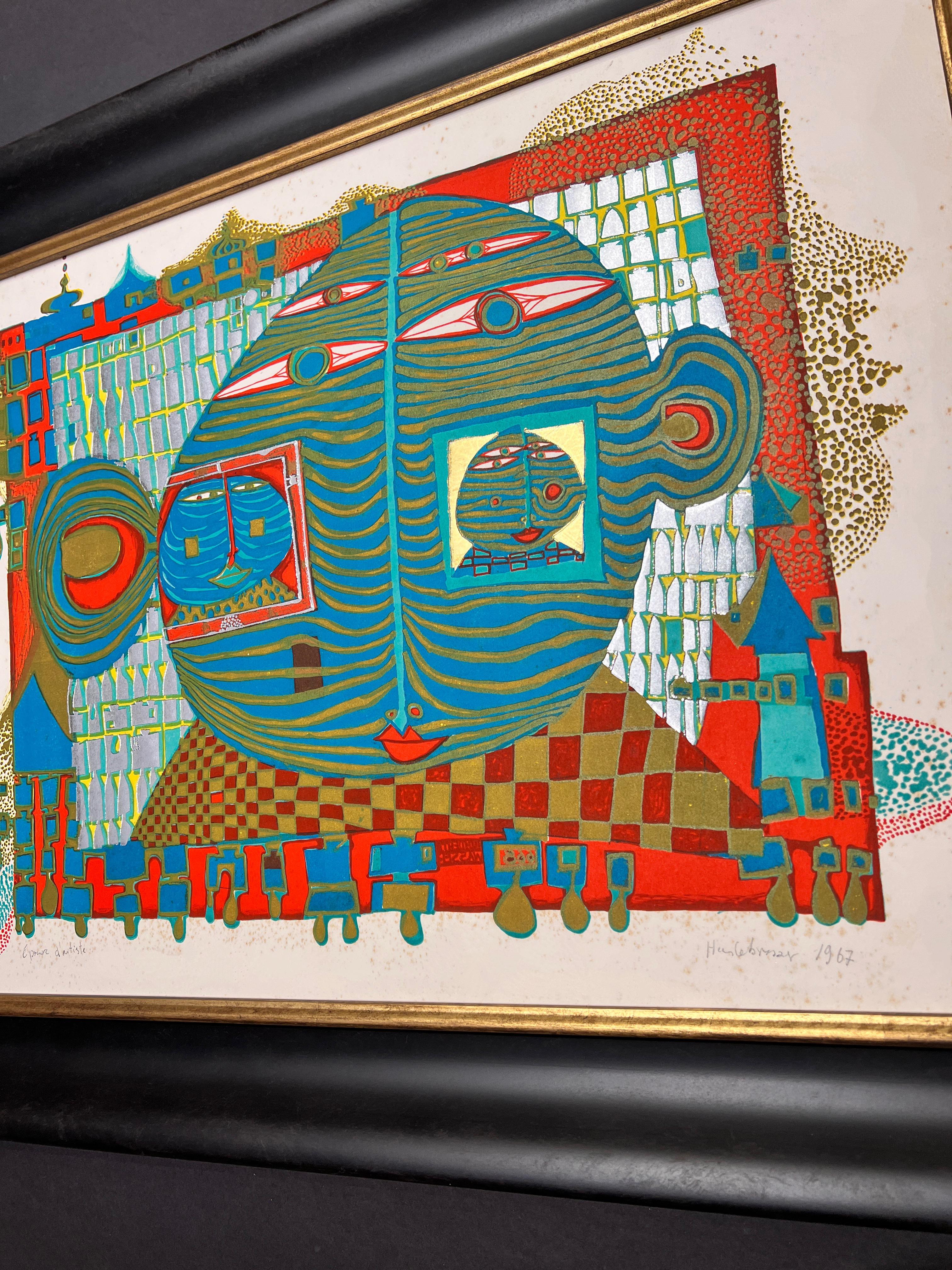 Friedensreich Hundertwasser (1928-2000) - litografía firmada a mano - 1967 2