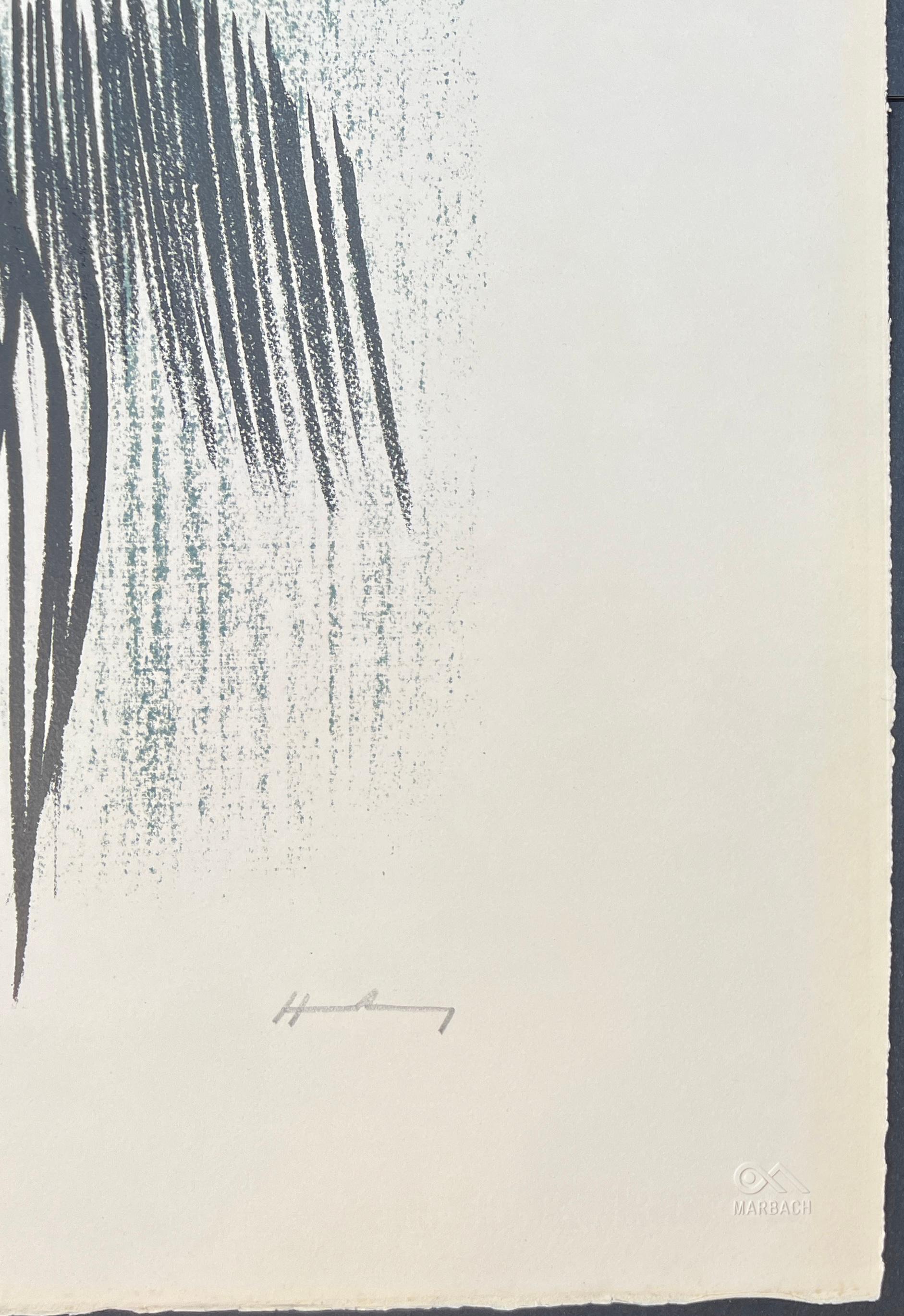 Hans Hartung (1904-1989) - L 22 - 1957 - Litografia a colori su carta BFK Rives in vendita 4