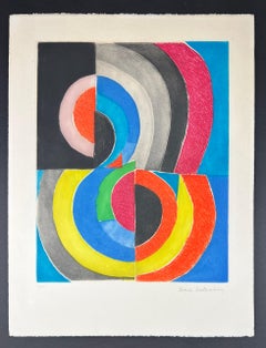 Sonia Delaunay (1885-1979) – handsignierte Radierung und Aquatinta auf Bogenpapier