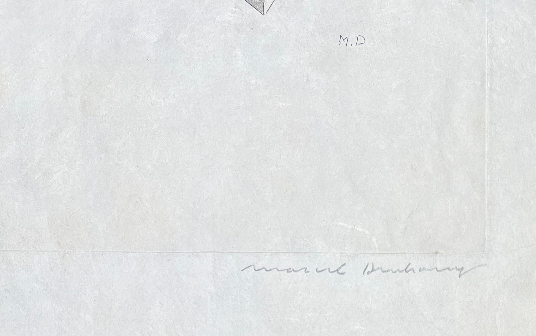 Marcel Duchamp (1887-1968) - Roi et Reine - eau-forte sur papier japonais - 1968 en vente 4