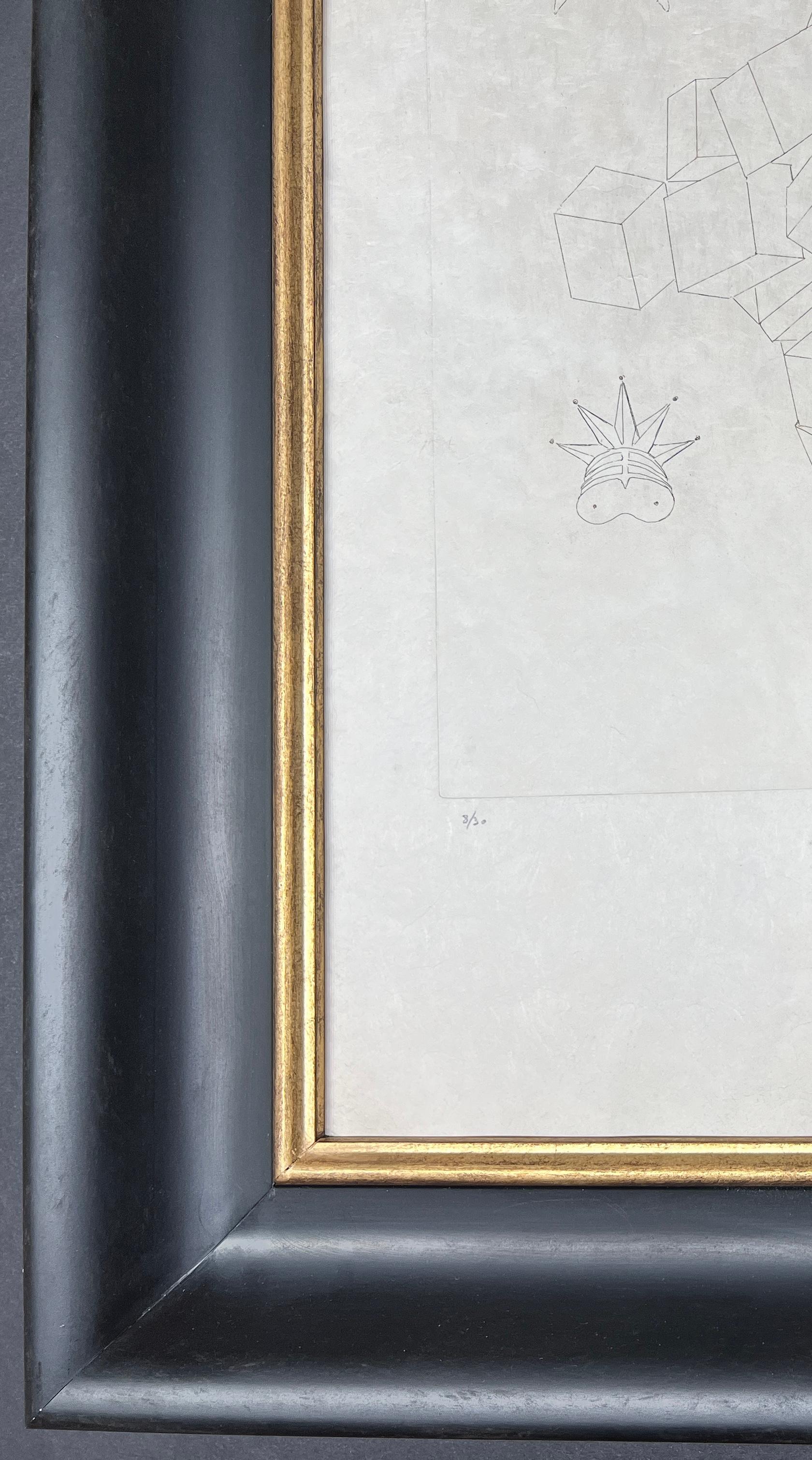 Marcel Duchamp (1887-1968) – König und Königin – Radierung auf Japanpapier – 1968 im Angebot 2