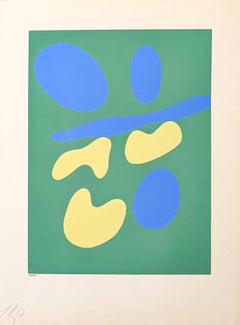 Jean Arp (1886-1966) - Color screen print on paper - 1953