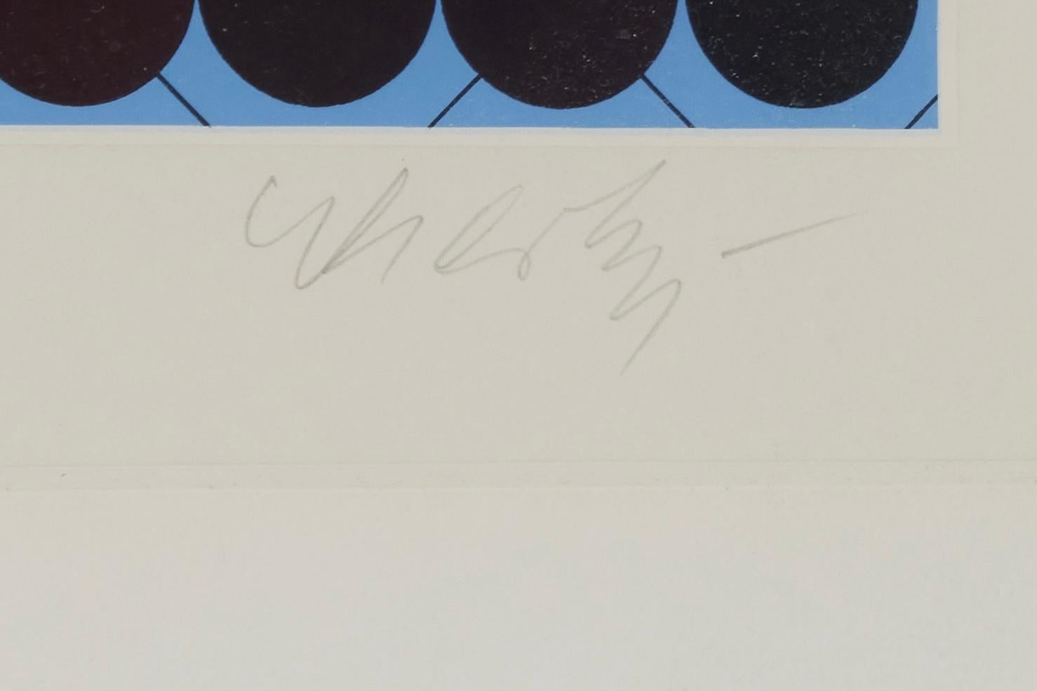 Victor Vasarely (1906-1997) - Pecs - serigrafía sobre papel - 1982 1