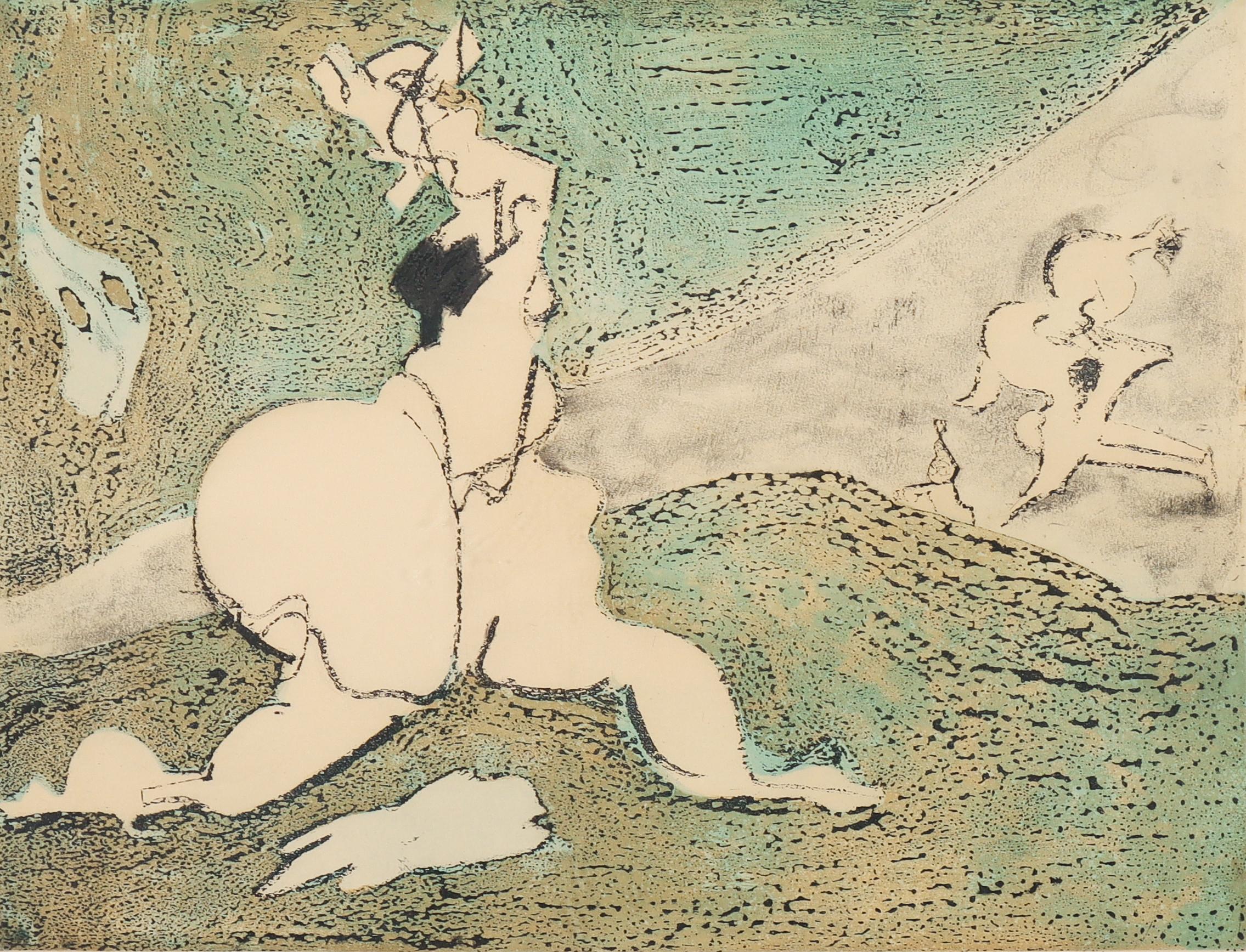 Dorothea Tanning (1910 - 2012) - Bonjour - Eau-forte avec aquatinte - 1975 en vente 1