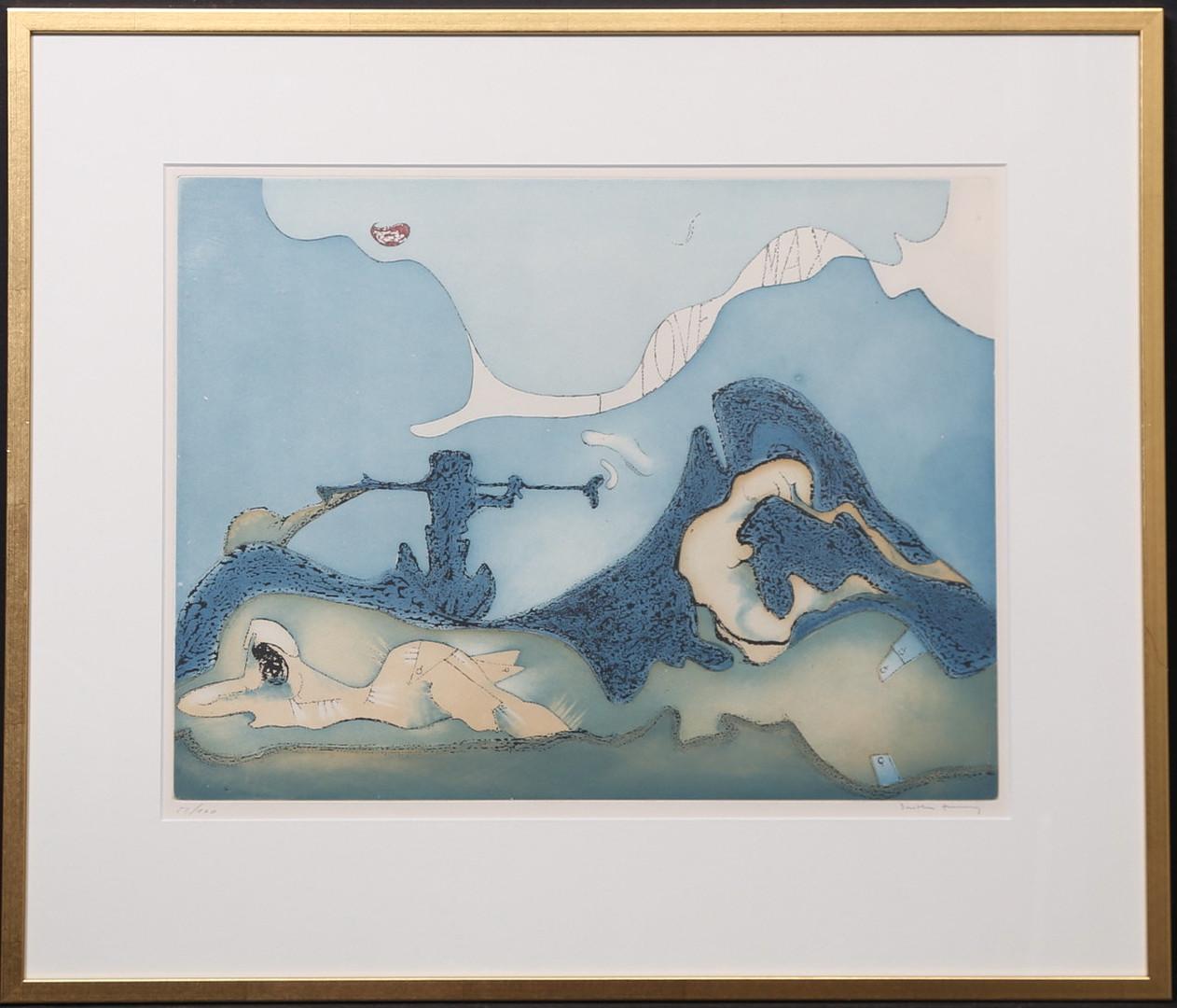 Dorothea Tanning (1910 - 2012) - bonjour Max Ernst - gravure couleur - 1976 en vente 1