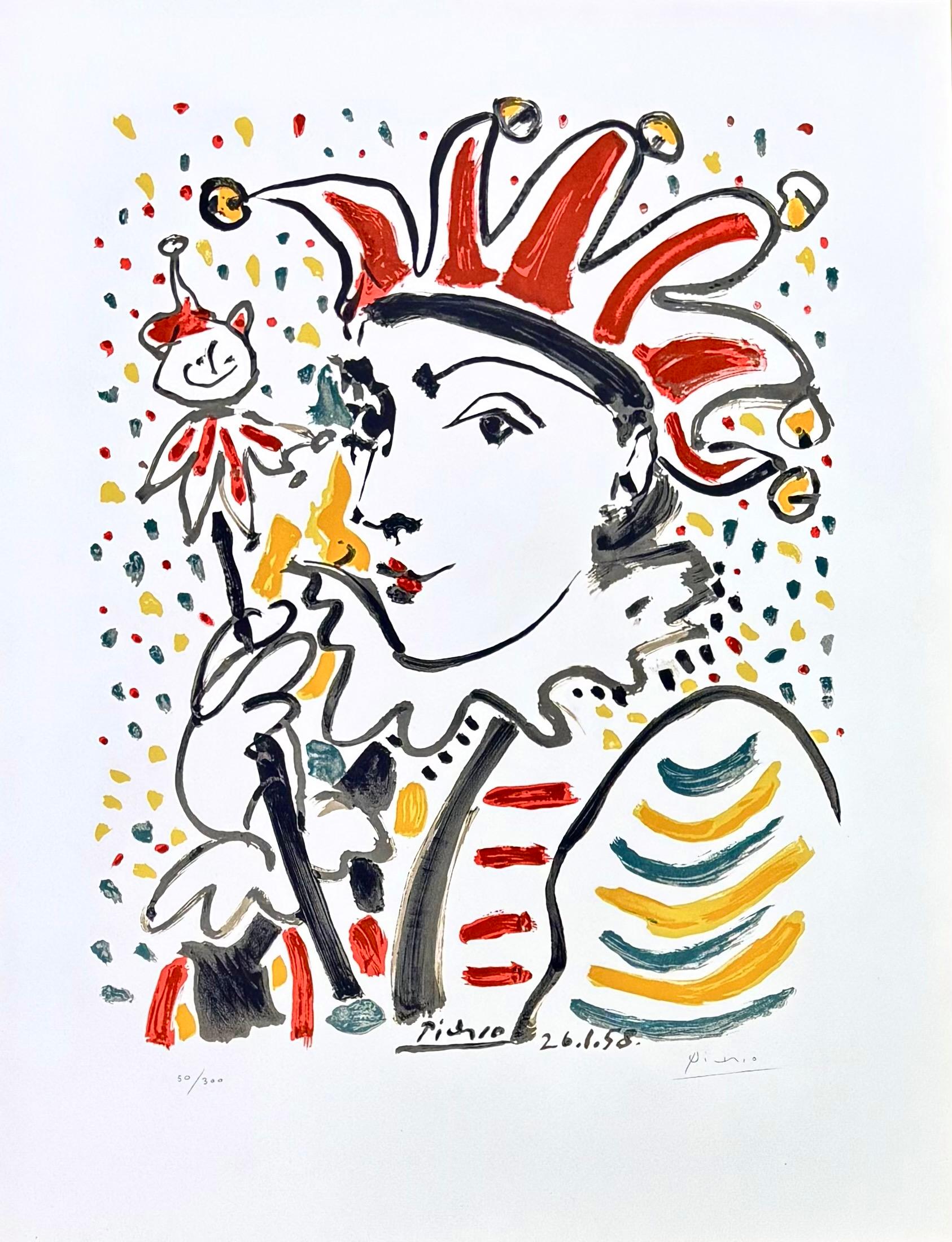 Pablo Picasso (1881-1973) -  La Folie - Litografía en color sobre papel Arches - 1958 1