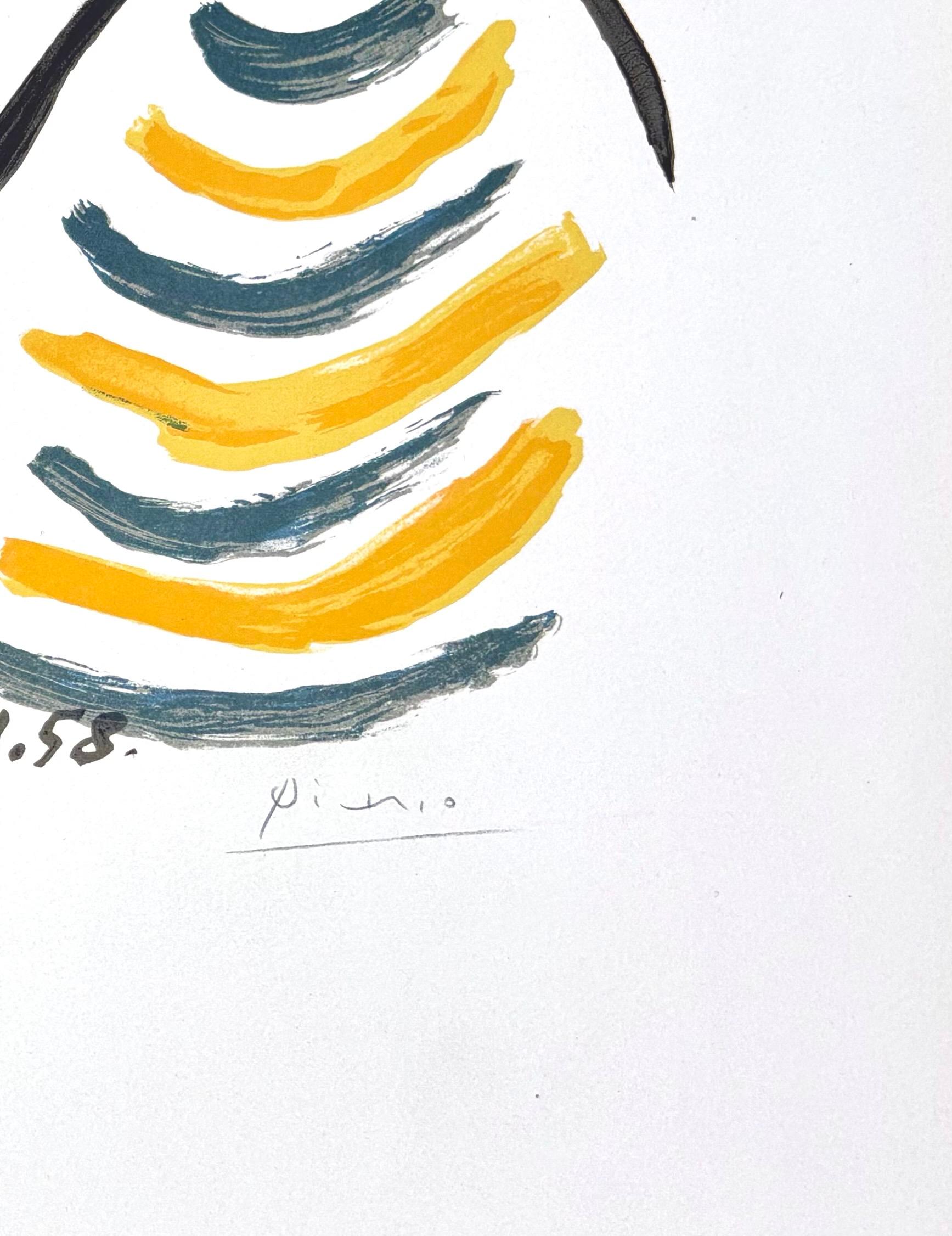 Pablo Picasso (1881-1973) -  La Folie - Litografía en color sobre papel Arches - 1958 7