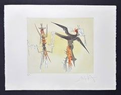 Wifredo Lam (1902 - 1982) - Untitled - Aquatint etching on Arches paper - 1979