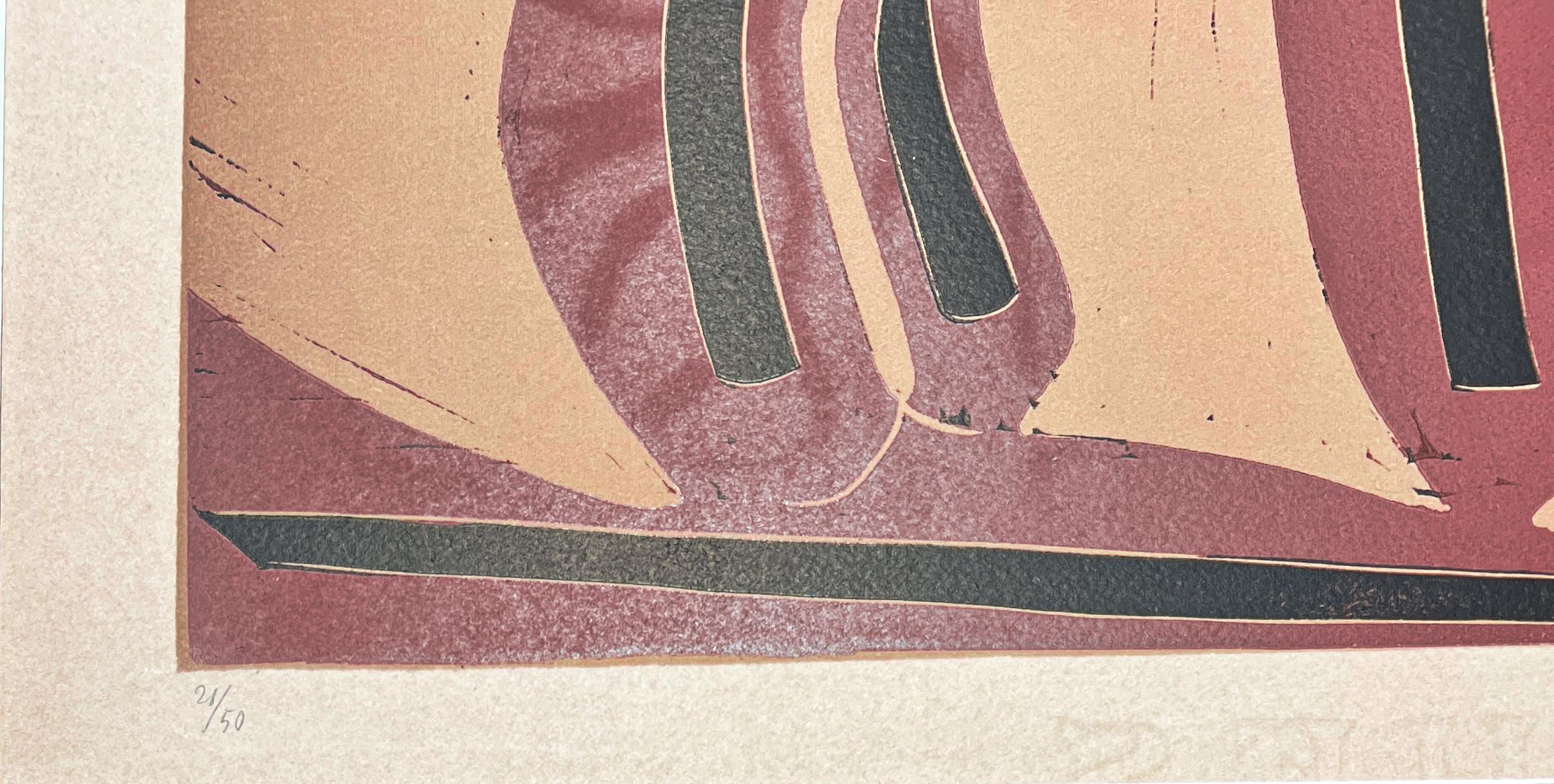 Pablo Picasso (1881-1973)-Picador et Taureau-Linogravure en couleurs sur papier Arches en vente 9