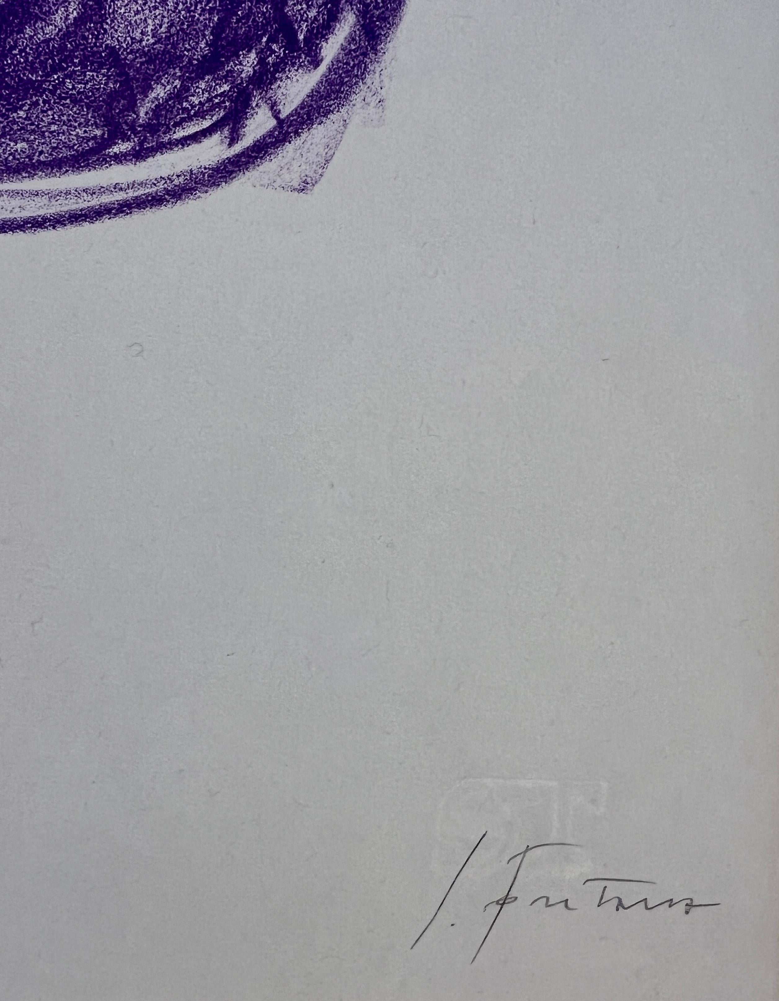 Lucio Fontana (1899-1968) - Concetto Spaziale - Lithograph with hand-cut - 1967 For Sale 6