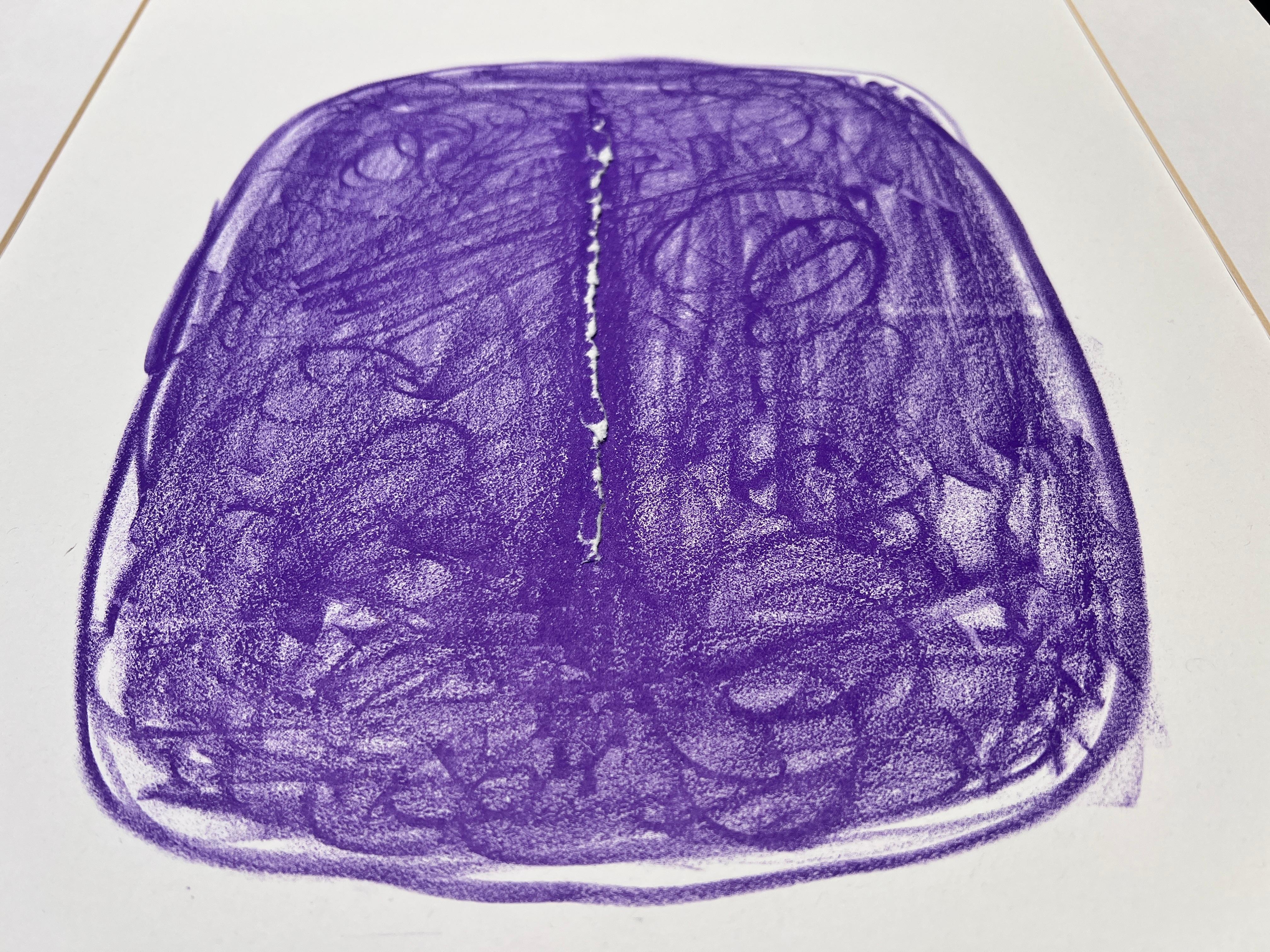 Lucio Fontana (1899-1968) - Concetto Spaziale - Lithograph with hand-cut - 1967 For Sale 2
