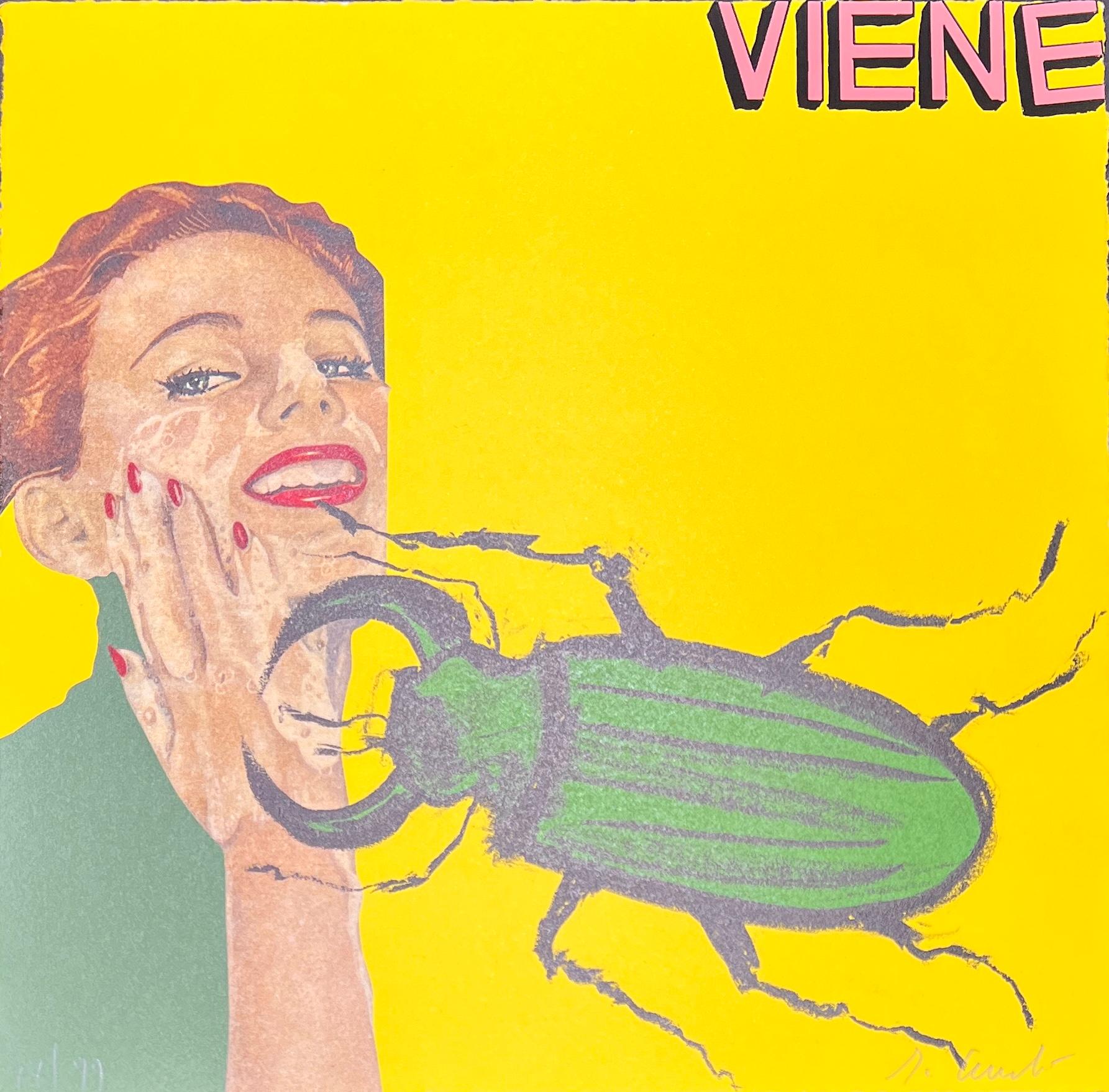 Enzo Cucchi (1949) - viene - lithograph on paper - 2000 For Sale 1