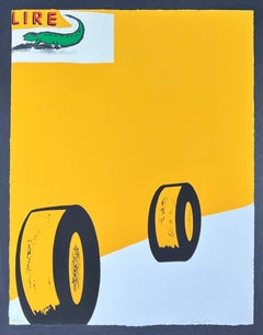 Enzo Cucchi - Lire - Lithographie couleur sur papier vélin - 2001