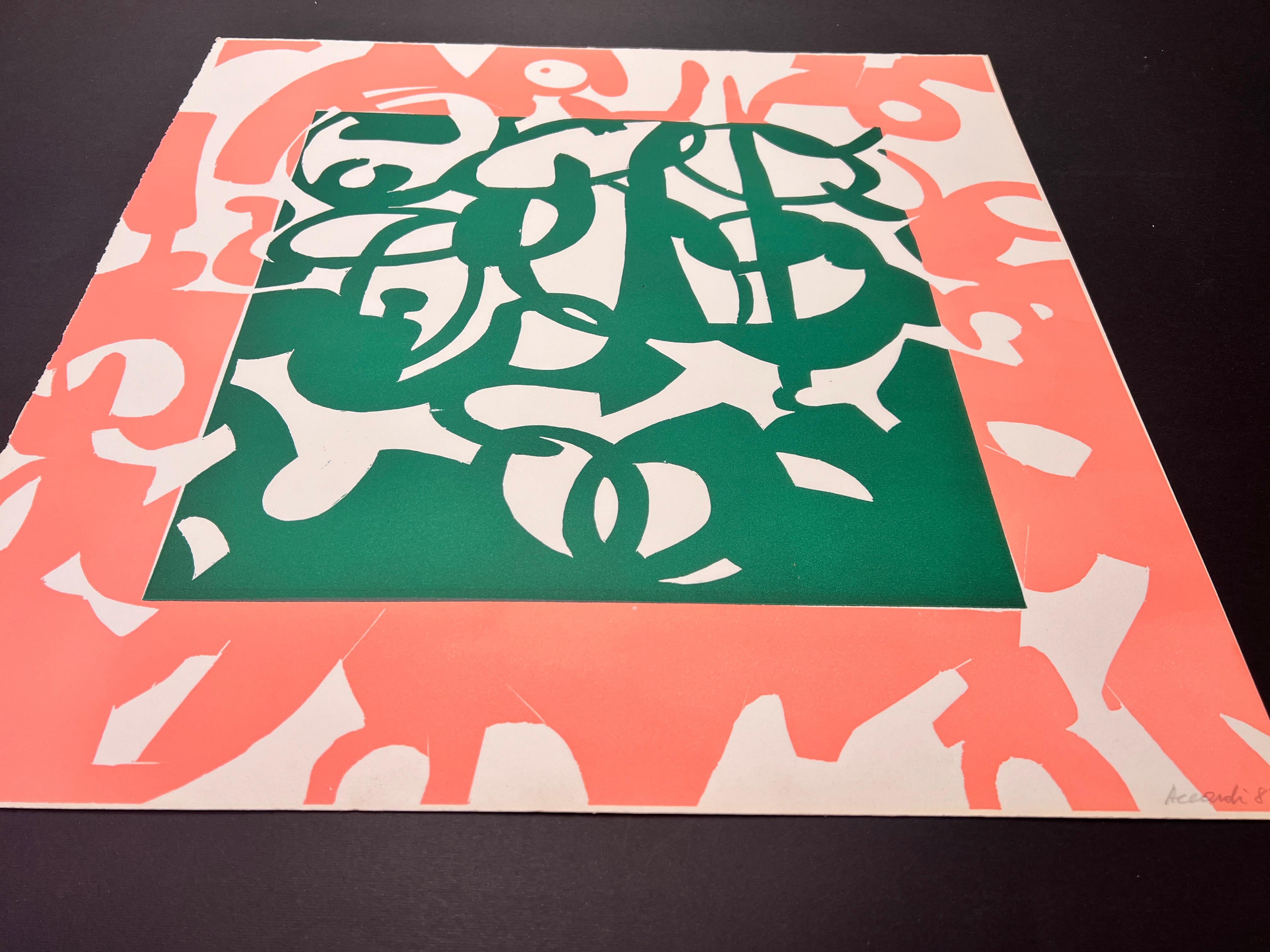 Carla Accardi (1924-2014) - Senza titolo - Serigrafia polimaterica - 1987 4