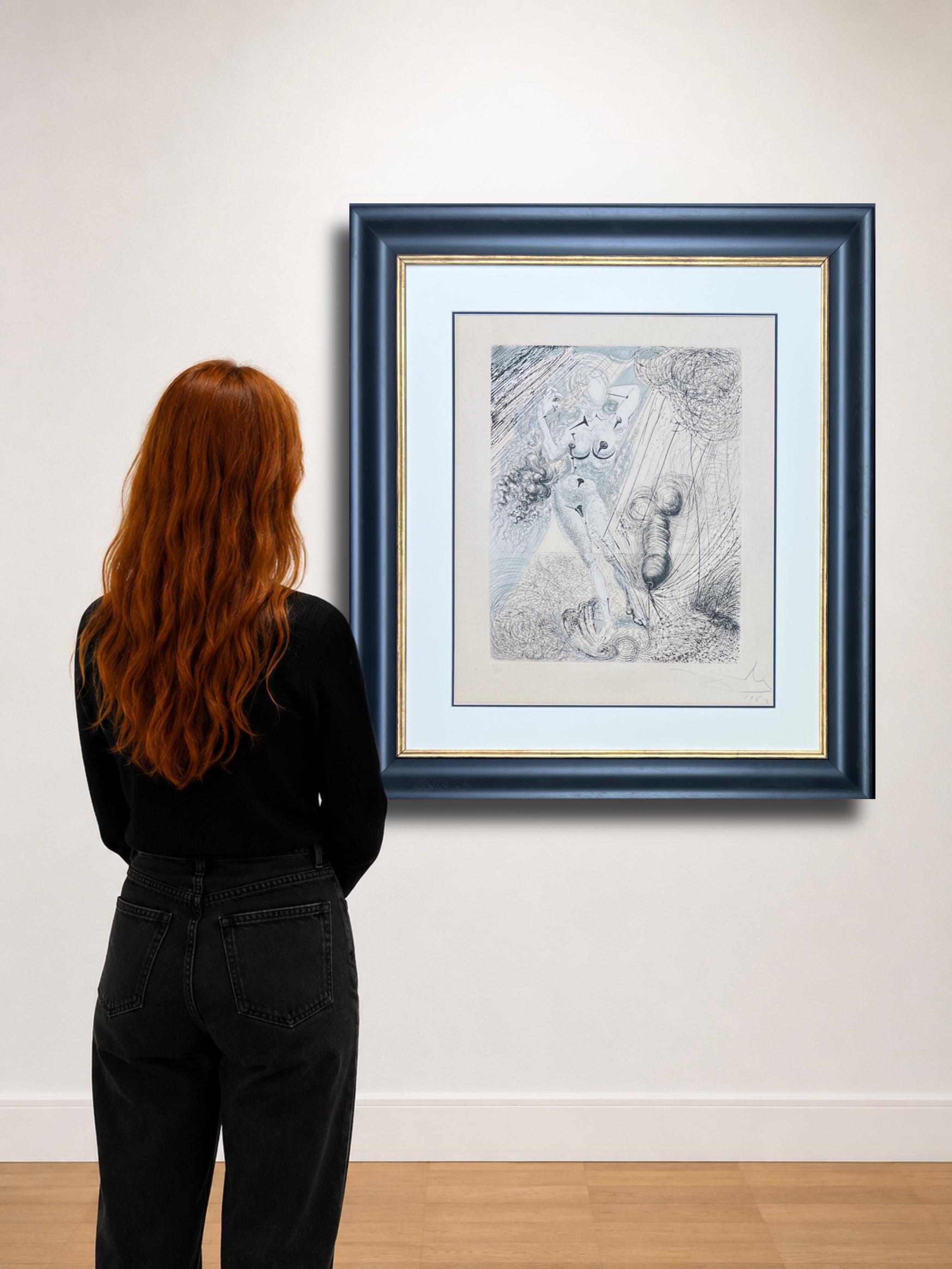 Salvador Dalì (1904-1989) - Aphrodite - heliogravure and drypoint etching - 1963