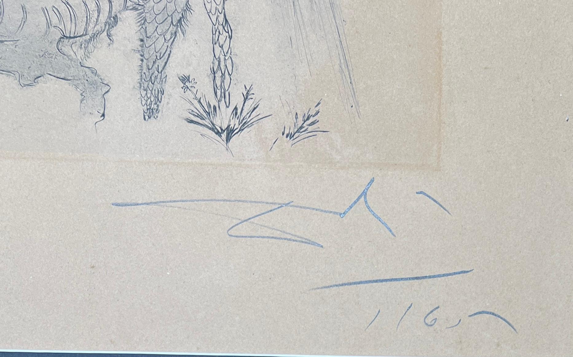 Salvador Dalì (1904-1989) -Ateneo-heliograbado y aguafuerte punta seca- 1965 en venta 4