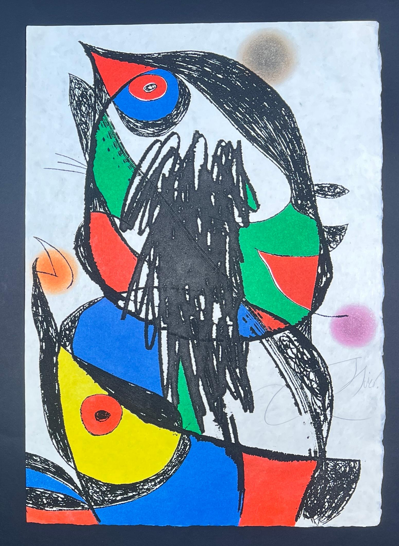 Joan Mirò (1893 - 1983) - PASSAGE DE L'EGYPTIENNE -Radierung und Aquatinta in Farbe (Abstrakt), Art, von Joan Miró