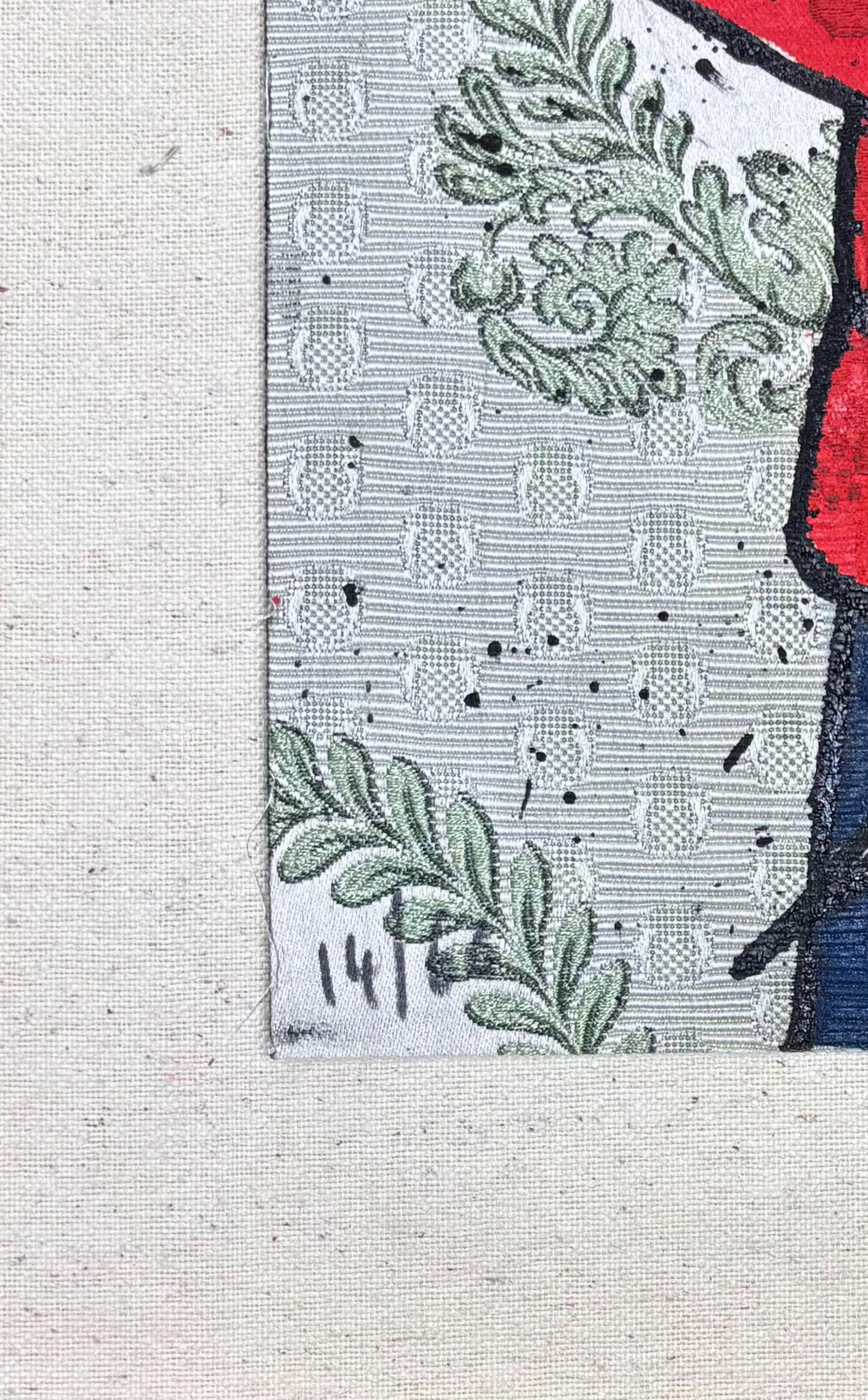 Enrico Baj (1924–2003) - Décoré - Colour etching and collage on brocade - 1972 im Angebot 6