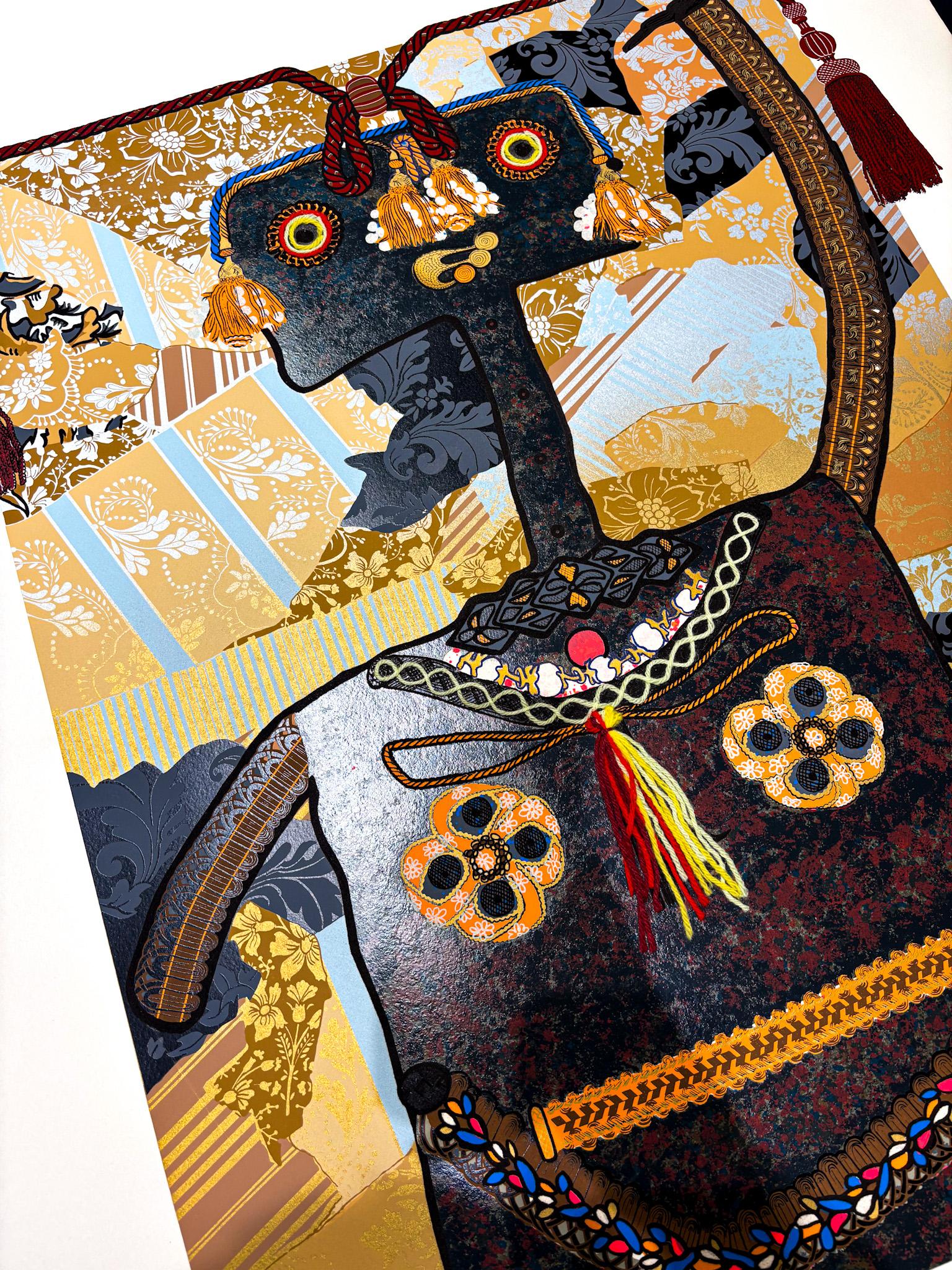 Enrico Baj (1924-2003) - Marie Françoise Cathérine de Beauvan-Craon Marchesa... en venta 2