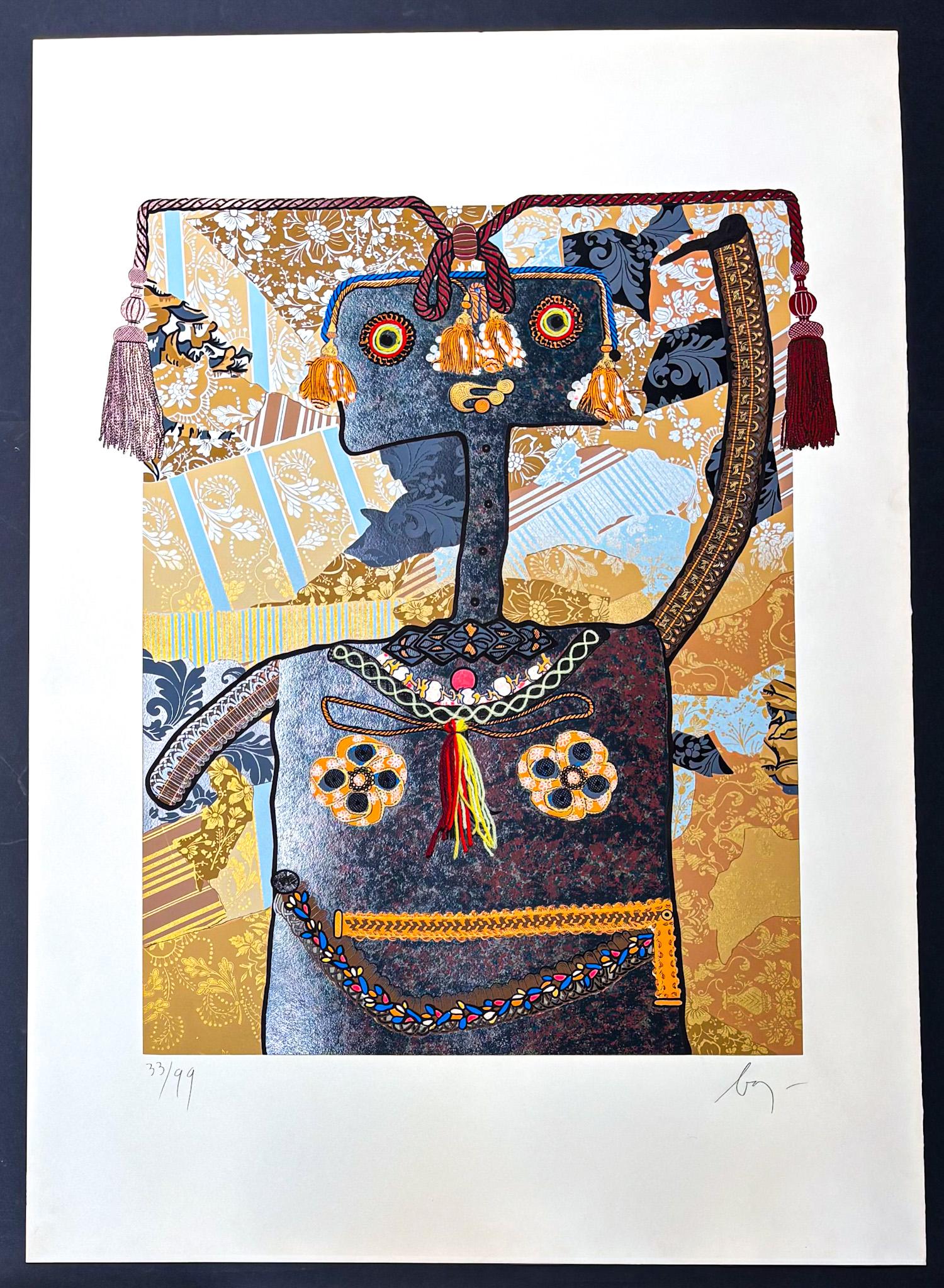 Enrico Baj (1924-2003) - Marie Françoise Cathérine de Beauvan-Craon Marchesa... en venta 1