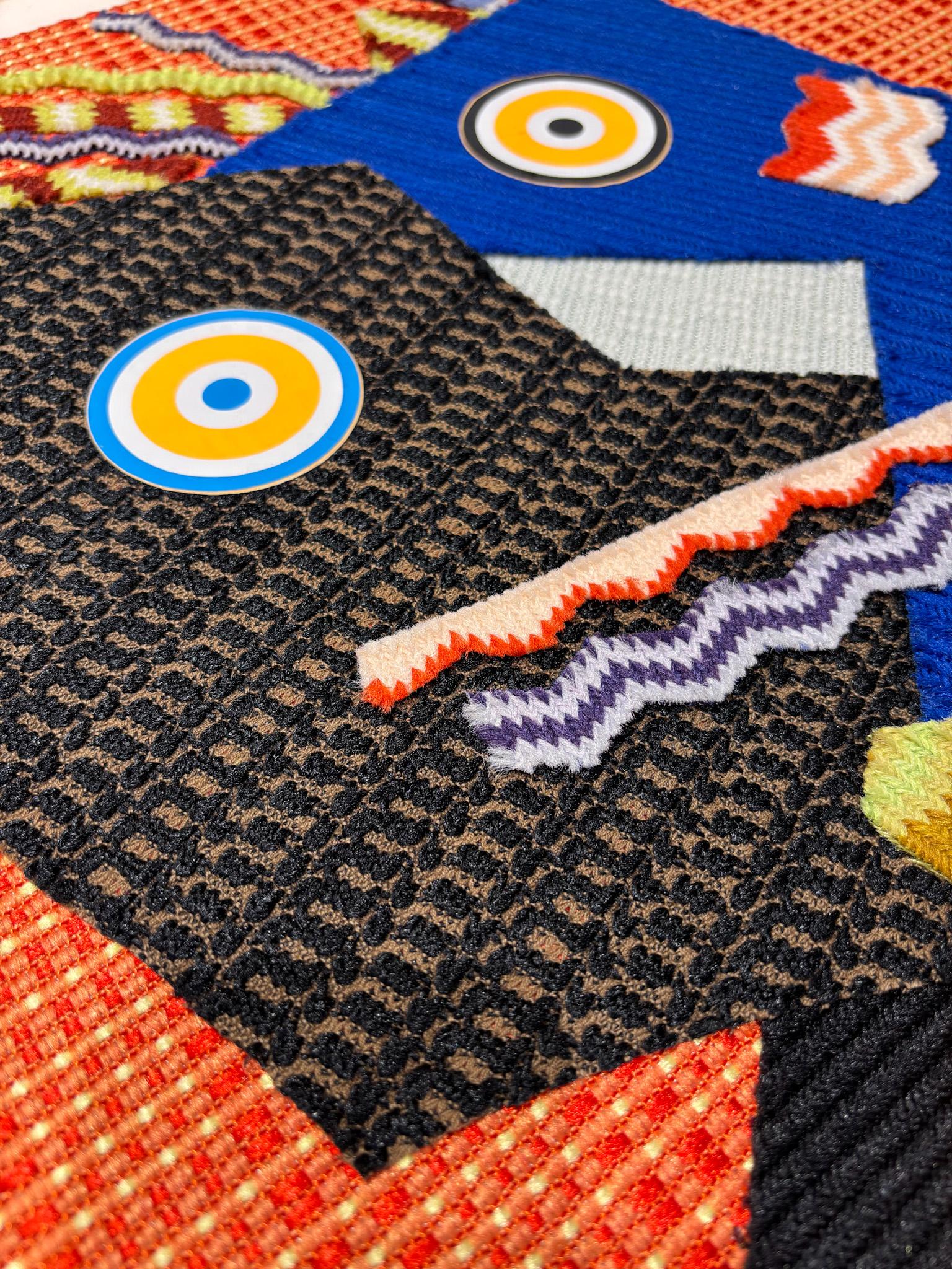 Enrico Baj (1924-2003) - MISTER DUPONT DE NEMOURS - Fabrice e collage su tavola in vendita 3