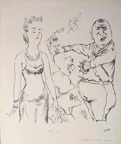 George Grosz (1893-1959) - Carta a un antisemita - Obra única - 1926