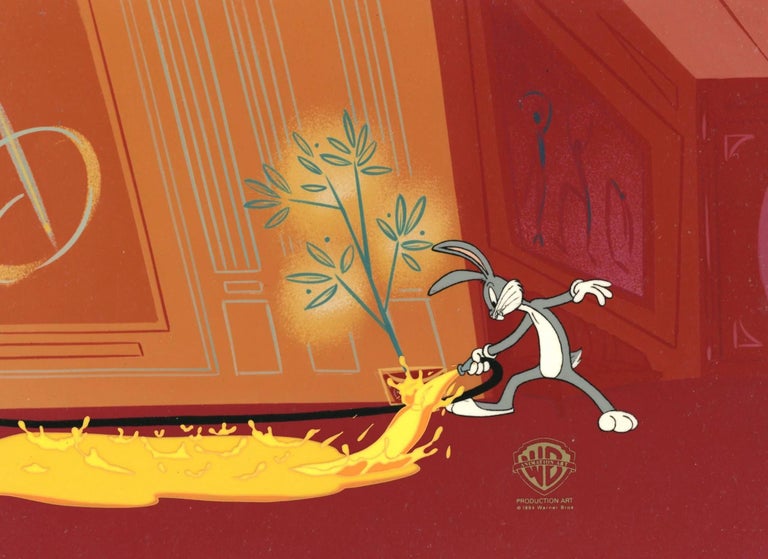 Warner Bros. Studio Artists Looney Tunes Original Production Cel Bugs Bunny For Sale at 1stDibs