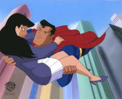 Superman the Animated Series Production Cel : Superman and Lois Lane