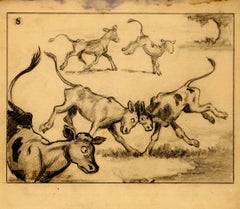Ferdinand the Bull Storyboard Drawing