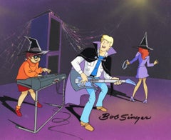 Scooby-Doo and the Witch's Ghost Original Production Cel on Original Background