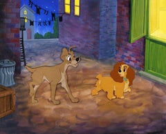 Vintage Lady and the Tramp Original Production Cel