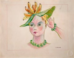 Fantasia, Original Konzept-Pastell, signiert von Sylvia Holland