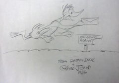 Original-Zeichnung von Daffy Duck