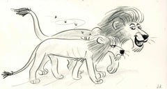 Vintage Lion King Storyboard: Scar and Mufasa