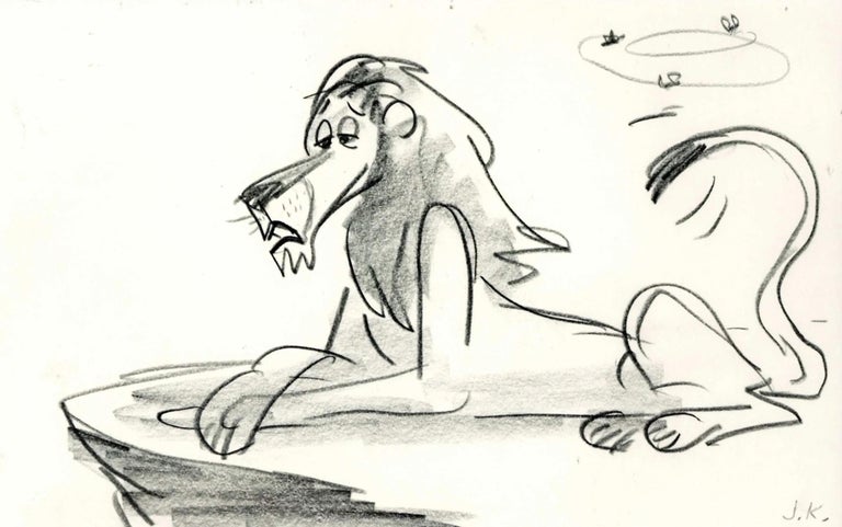Jorgen Klubien - Storyboard Lion King : Écharpe En vente sur 1stDibs