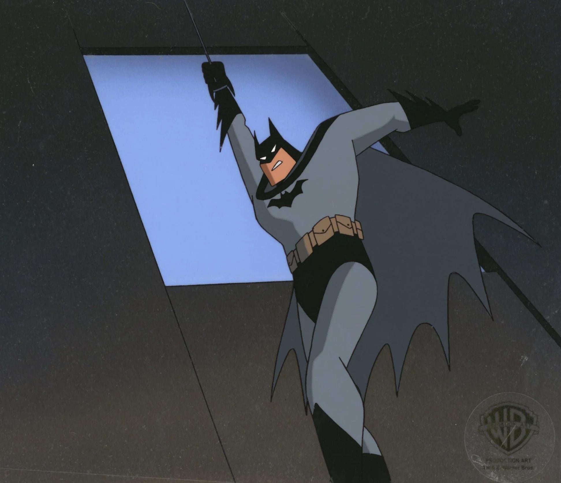 The New Batman Adventures - Production Cel d'origine sur le fond original : Batman