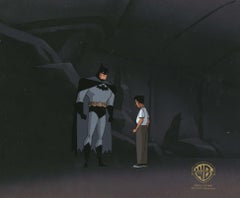 Vintage TNBA Original Production Cel with Original Background: Batman