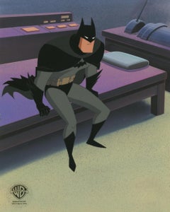 The New Batman Adventures Original Production Cel on Original Background: Batman