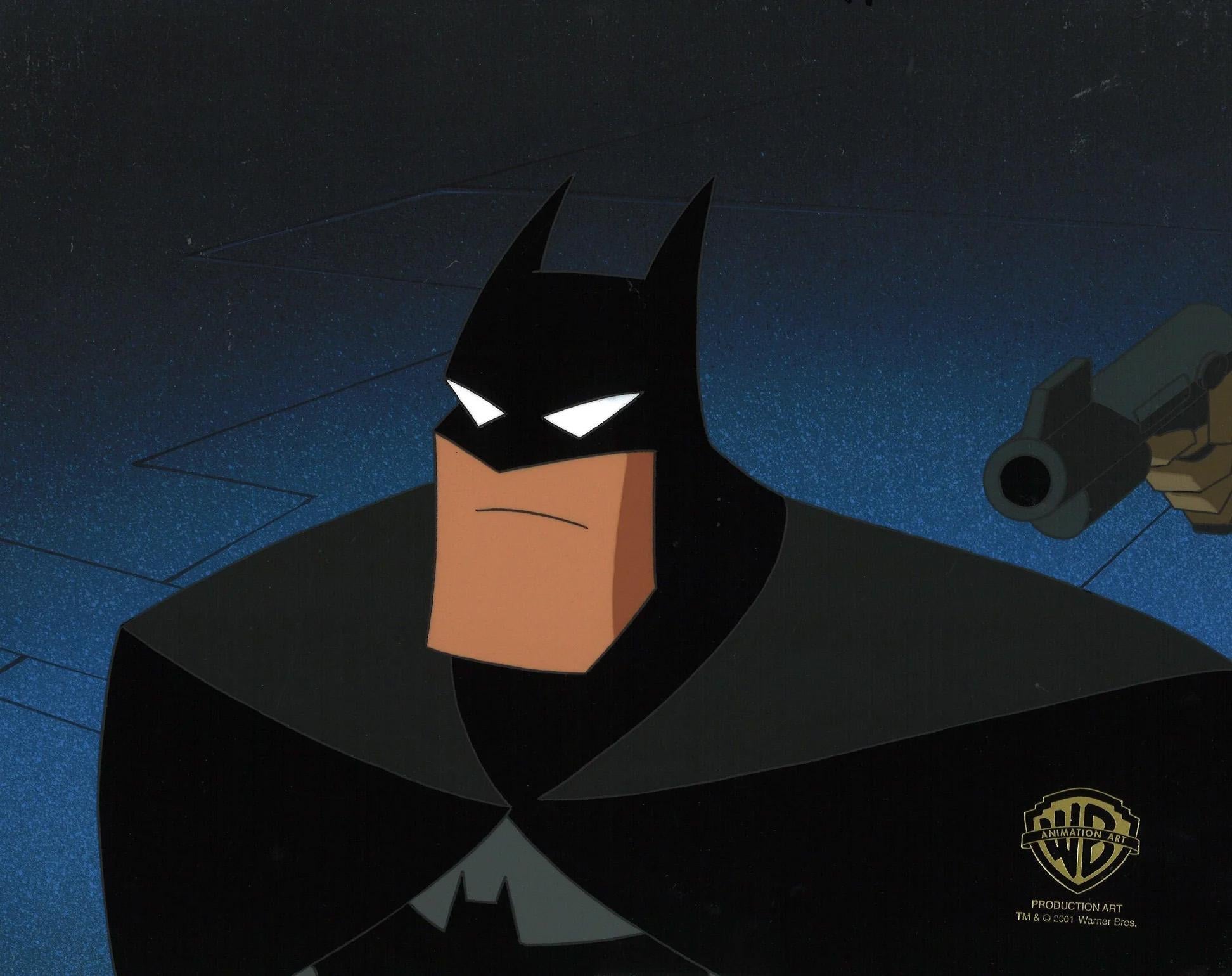 Batman TNBA Original Production Cel On Original Background: Batman - Art by DC Comics Studio Artists