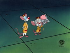 Pinky and The Brain Cel original sobre fondo original: Pinky y el Cerebro