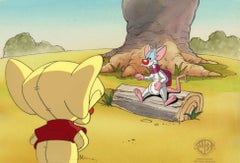 Pinky and The Brain Cel original sobre fondo original: Pinky y el Cerebro