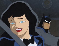 zatanna dc animated Batman Animated Series Original Cel and Background: Batman and Zatanna