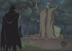 Batman The Animated Series Original Cel On Original Background: Batman, Ivy