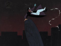 Vintage Batman The Animated Series Production Cel on Original Background: Two Face
