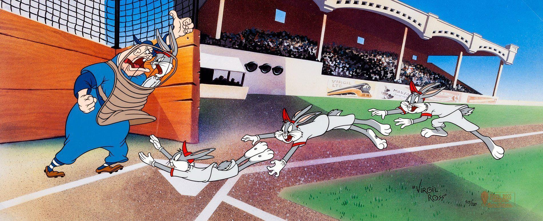 Yer Out! Limited Edition Cel - Art by Virgil Ross