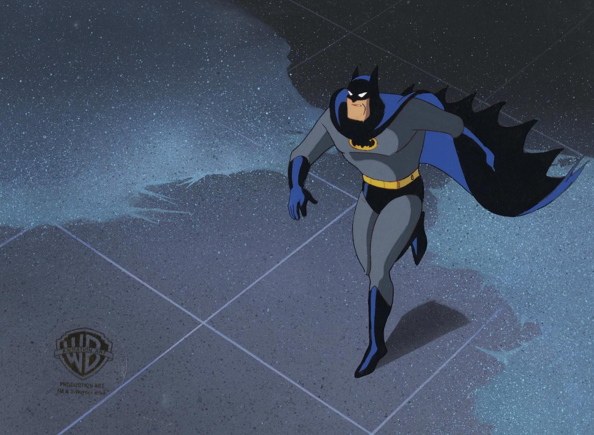 Batman The Animated Series Original Production Cel and Background: Batman - Art by DC Comics Studio Artists