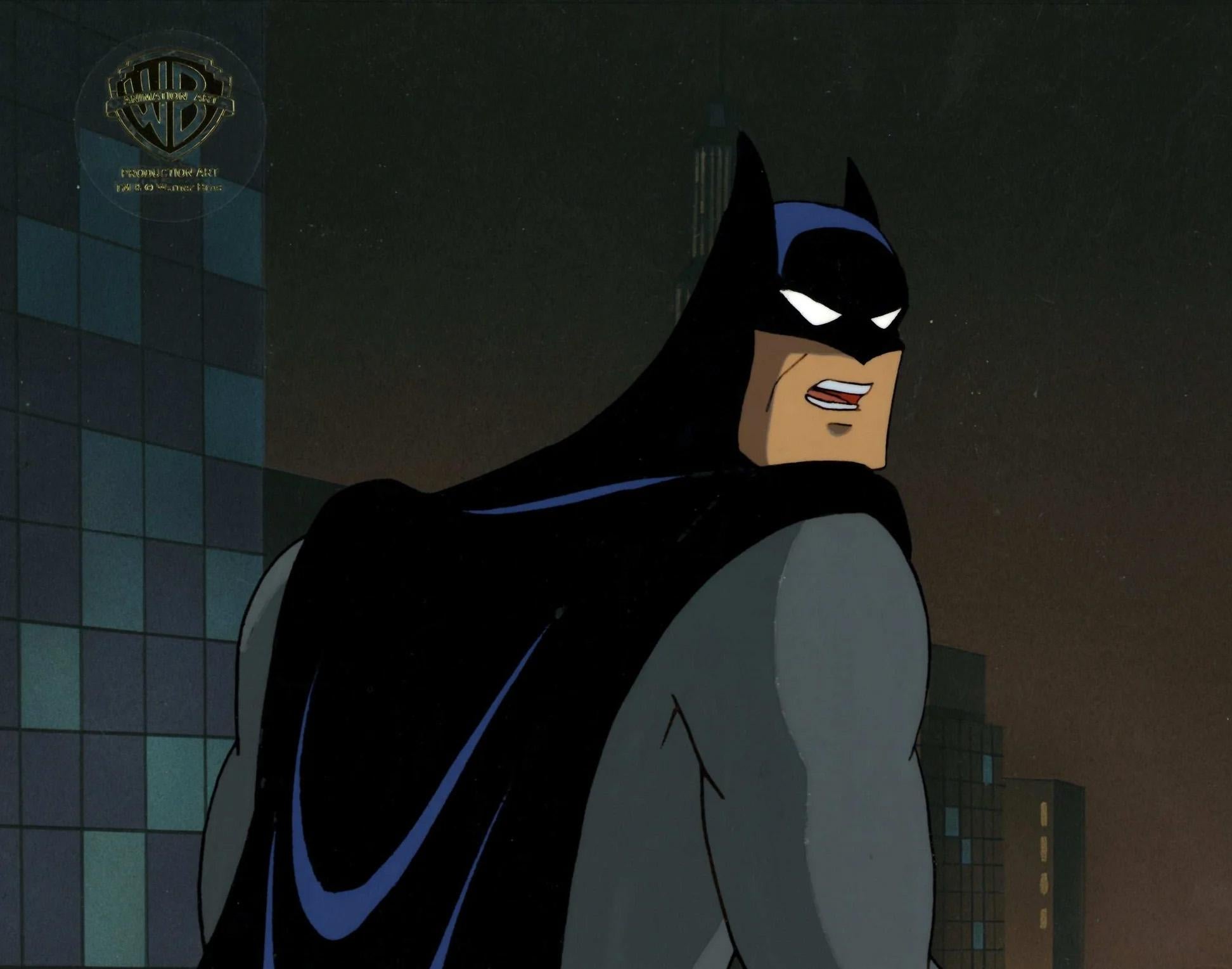Warner Bros. Studio Artists - Batman The Animated Series Original  Production Cel and Background: Batman For Sale at 1stDibs