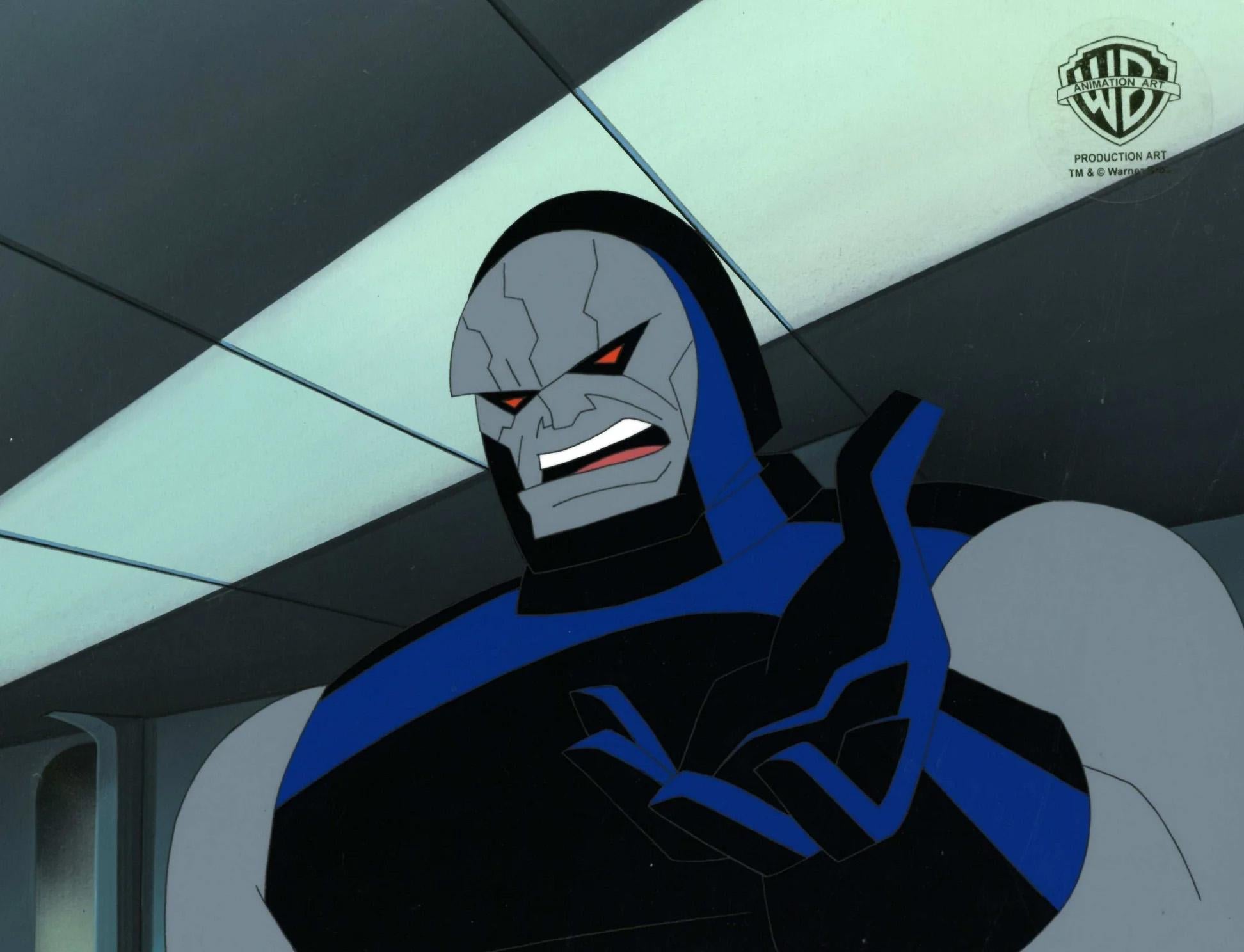 Superman the Animated Series Original Cel and Background: Darkseid - Art by DC Comics Studio Artists